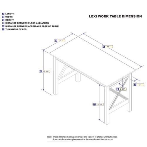 Allora 48" Solid Wood Writing Desk in Walnut