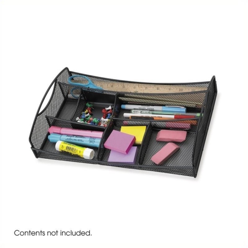 Pemberly Row Black Mesh Drawer Organizer