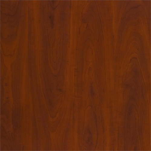 Carell Furniture Engineered Wood Cherry L Shaped Desk with Mobile File Cabinet