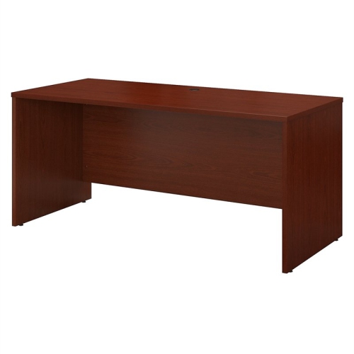 Carell Furniture 60W x 24D Credenza Desk in Mahogany
