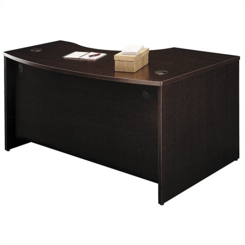 SCRANTON & CO  60 X 43 Lh L Bow Desk In Mocha Cherry