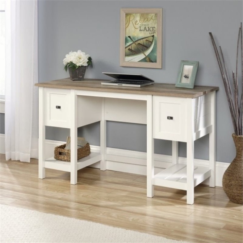 PEMBERLY ROW  Home Office Desk In Soft White