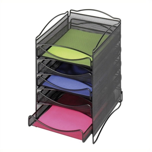 Scranton & Co 5 Drawer Mesh Literature Organizer