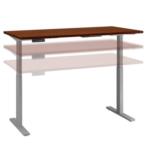 Move 60 Series 72W x 30D Adjustable Desk in Hansen Cherry - Engineered Wood