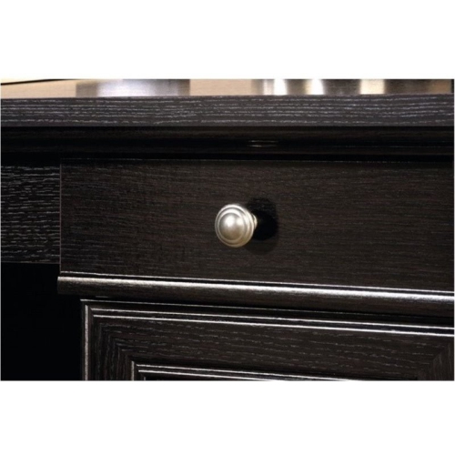 Bowery Hill Contemporary Wood L-Shaped Computer Desk in Wind Oak