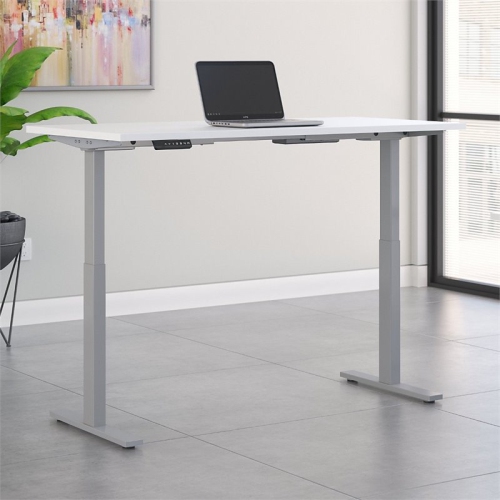 Bush Business Furniture Move 60 Series 60W Height Adjustable Standing Desk in White