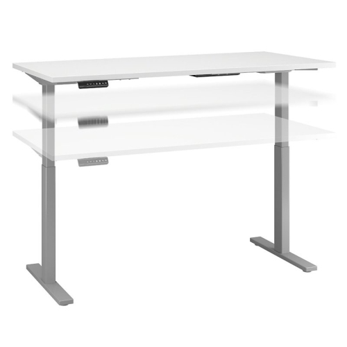 Bush Business Furniture Move 60 Series 60W Height Adjustable Standing Desk in White