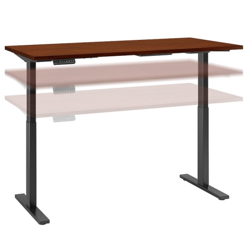 Move 60 Series 60W x 30D Adjustable Desk in Hansen Cherry - Engineered Wood