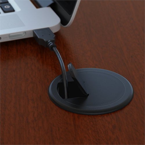 Carell Furniture 72W U Shaped Desk with Hutch and Storage