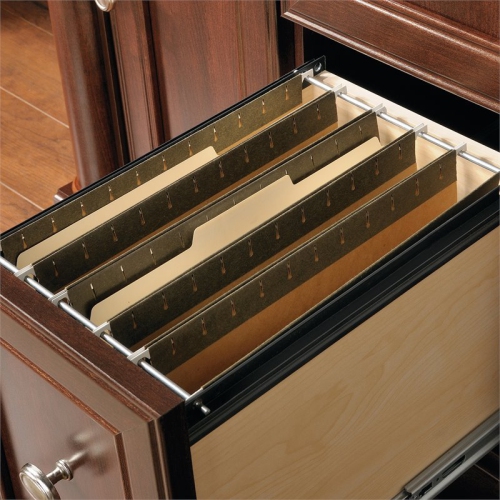 Bowery Hill Computer Desk with Hutch in Cherry