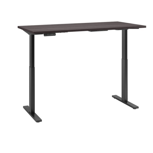 BBF  Move 60 Series 60W X 30D Adjustable Desk In Storm - Engineered Wood In Gray