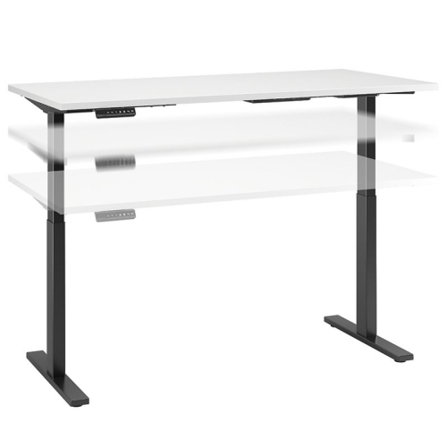Bush Business Furniture Move 60 Series 72W Height Adjustable Standing Desk in White