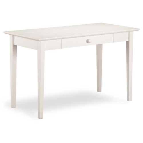 Allora 1 Drawer 48" Solid Wood Writing Desk in White