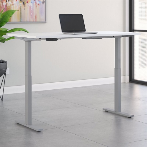 Bush Business Furniture Move 60 Series 72W Height Adjustable Standing Desk in White