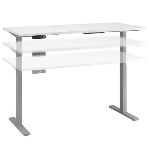 Bush Business Furniture Move 60 Series 72W Height Adjustable Standing Desk in White