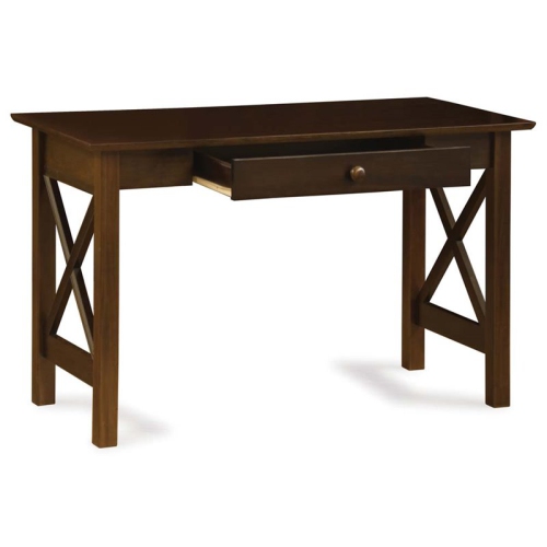 ALLORA  1 Drawer 48" Solid Wood Writing Desk In Walnut