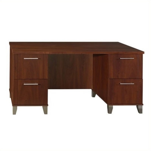 KINGFISHER LANE  60" Wood Computer Desk In Hansen Cherry