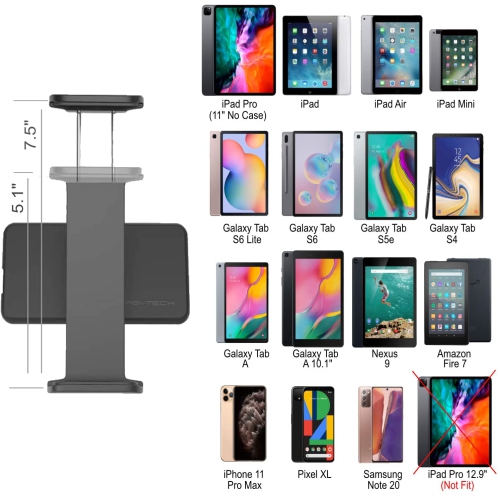 PGYTECH Pad Holder 4-10.5 inch Holder Remote Control Tablet Mount Holder Compatible with DJI Mavic Air 2/Mavic Mini/Mavic 2/Mavic Air/Mavic Pro/Spark