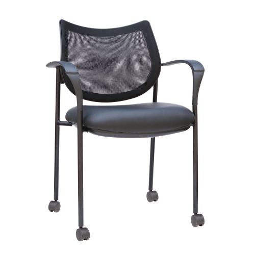 TygerClaw Mesh Mid Back and Fabric Seat Guest Chair