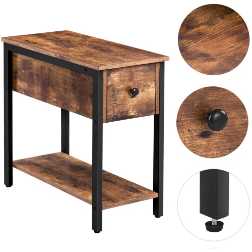 End table night stand with drawer and shelf