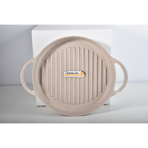 BARITON GRIIL PAN DIE-CAST ALUMINIUM 28CM/11" NON-STICK DURABLE DISHWASHER & OVEN SAFE