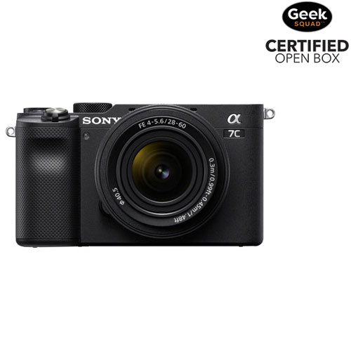 Open Box - Sony Alpha 7C Full-Frame Mirrorless Camera with 28-60mm Lens Kit - Black