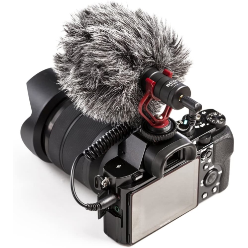 Interviews Canon Sony Rauschunterdrückung Microphone kompatibel mit iPhone zur Aufnahme von Videos Live Nikon OMBAR Video-Mikrofon,Mikronfon PC mit Halterung