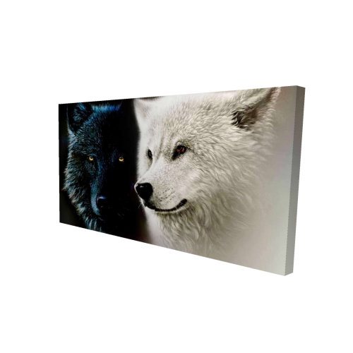 Begin Ying & Yang Wolves - Print On Canvas By Begin Edition