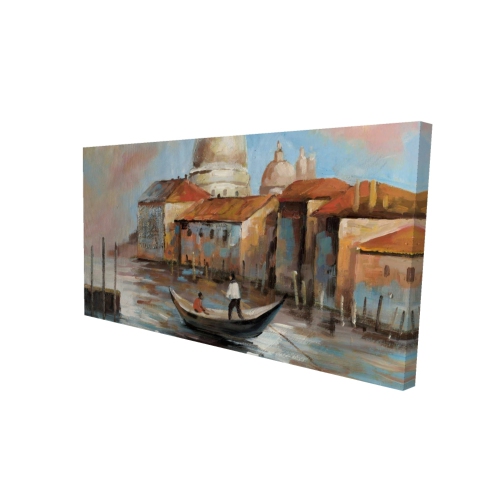 Begin Two Europeans On A Gondola - Print On Canvas By Begin Edition