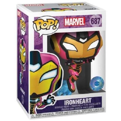 FUNKO  Pop Marvel Iron Man 3.75 Inch Action Figure Exclusive - Ironheart #687