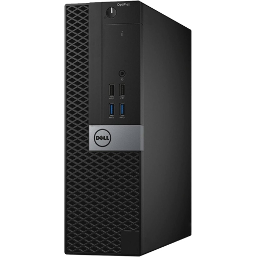 Refurbished - Dell Optiplex 7040 SFF Computer with Dual (2) 24" Dell Monitor - Intel Core i5-6500 Processor 3.20 GHz 16GB DDR4 RAM 512GB SSD Windows