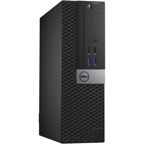 Refurbished - Dell Optiplex 7040 SFF Computer with Dual (2) 24" Dell Monitor - Intel Core i5-6500 Processor 3.20 GHz 16GB DDR4 RAM 512GB SSD Windows