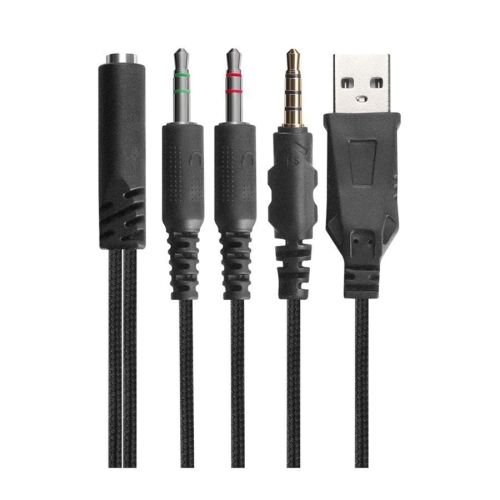 Marvo Pro - Casque de Jeu Filaire Stéréo avec Rétro-Éclairage Rouge