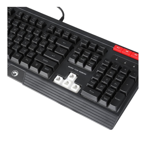 Marvo Pro - Wired Membrane Gaming Keyboard with 112 Keys and Backlight, Black