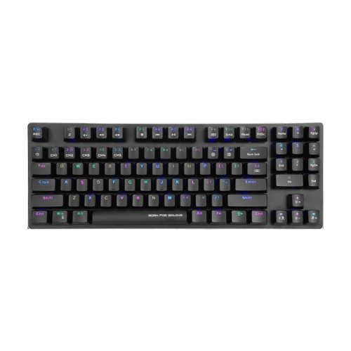 Marvo Pro - Wired Mechanical Gaming Keyboard with 89 Keys and RGB Backlighting, Black
