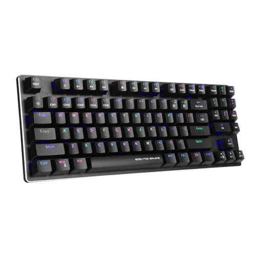 Marvo Pro - Wired Mechanical Gaming Keyboard with 89 Keys and RGB Backlighting, Black