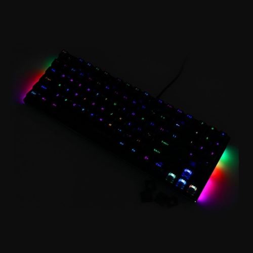 Marvo Pro - Wired Mechanical Gaming Keyboard with 89 Keys and RGB Backlighting, Black