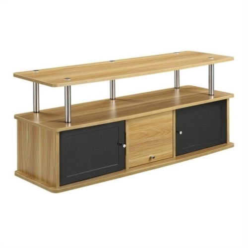 PEMBERLY ROW  47" Tv Stand With 3 Cabinets In Light Oak