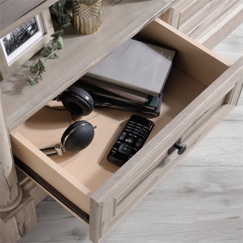 Sauder Palladia Contemporary Engineered Wood 60" Corner TV Stand - Split Oak