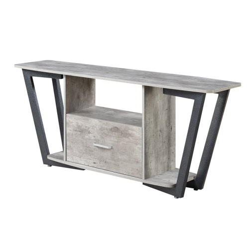 Pemberly Row 60" TV Stand in Gray and Black