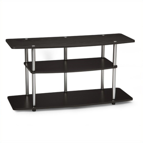 Pemberly Row 3 Tier Wide TV Stand in Black