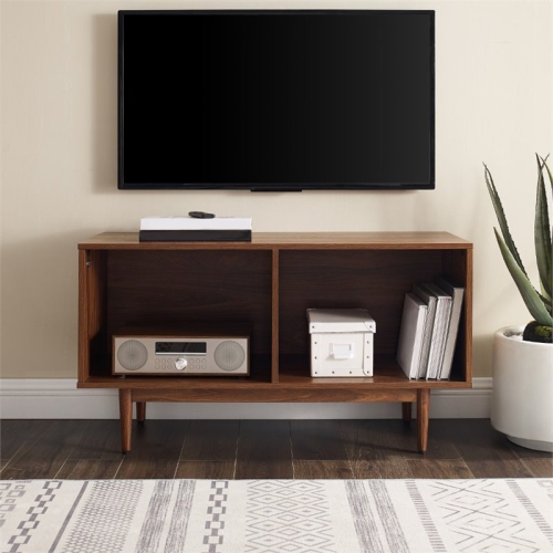 Crosley Liam 40" Low Profile TV Stand in Walnut