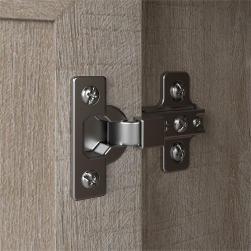 Bush Furniture Key West Tall TV Stand for 65 Inch TV in Washed Gray