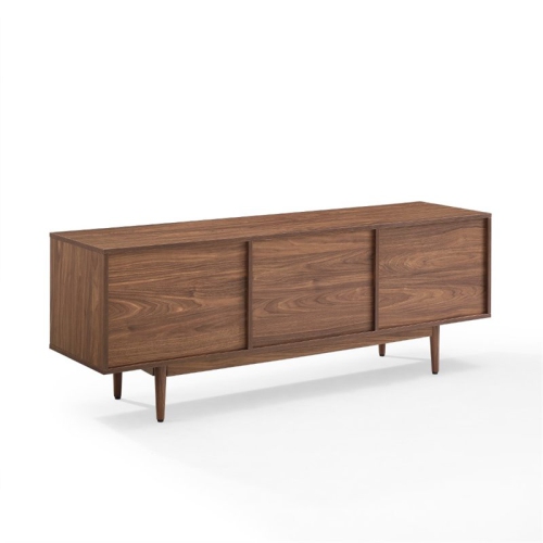 Crosley Liam 60" Low Profile TV Stand in Walnut