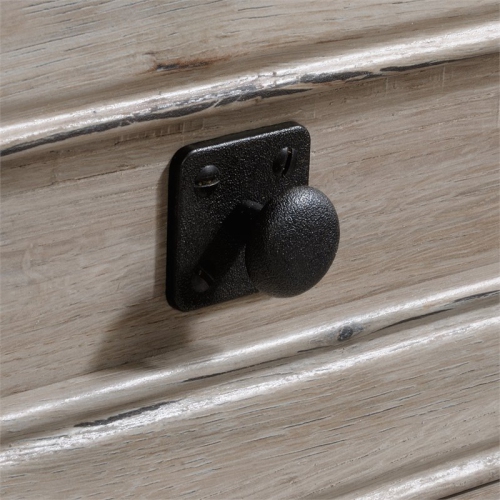 Pemberly Row Contemporary Engineered Wood 60" Corner TV Stand in Split Oak