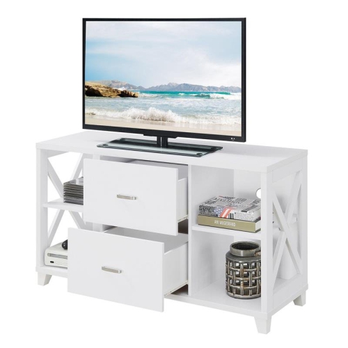 PEMBERLY ROW  47" Tv Stand With Two Drawers In White