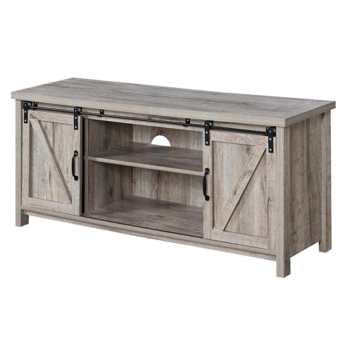 Convenience Concepts Blake Barn Door 52" TV Stand in Sandstone Wood Finish
