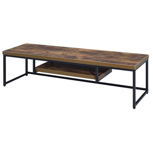 ACME FURNITURE  Acme Bob Tv Stand In Weathered Oak And In Black