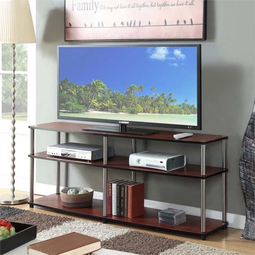 PEMBERLY ROW  60" 3 Tier Tv Stand In Cherry