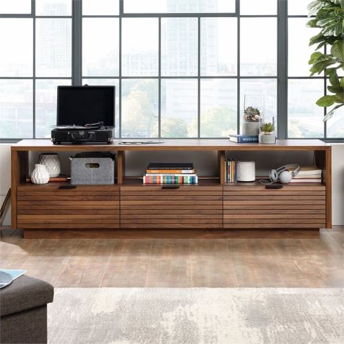 Pemberly Row 71" TV Stand in Grand Walnut